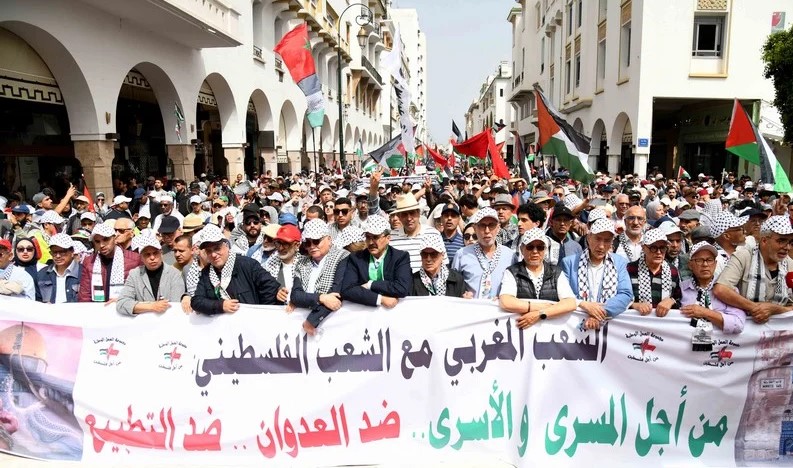 الرباط على إيقاع فلسطين: مسيرة حاشدة ترفع صوت التضامن وتندد بـ"إعدام الأسرى"